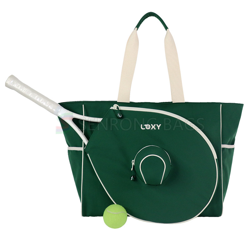 OEM New European American Style Cotton Cartoon Pattern Tennis/Pickleball/Badminton Bag Outdoor Professional Large Capacity Handheld LX24-025B