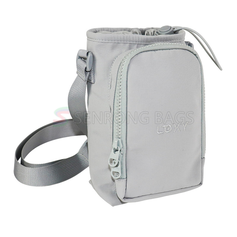 Nylon Gym Bicycle Water Bottle Cell Phone Holder Holder Sling Cross Body Bag with Phone Holder LX24-033A