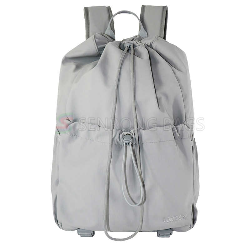 Vietnam Factory Undertakes Custom Leisure Travel Drawstring Backpacks Yoga Sports Gym and Fashion Running Pull Rope Storage Bags LX24-038A