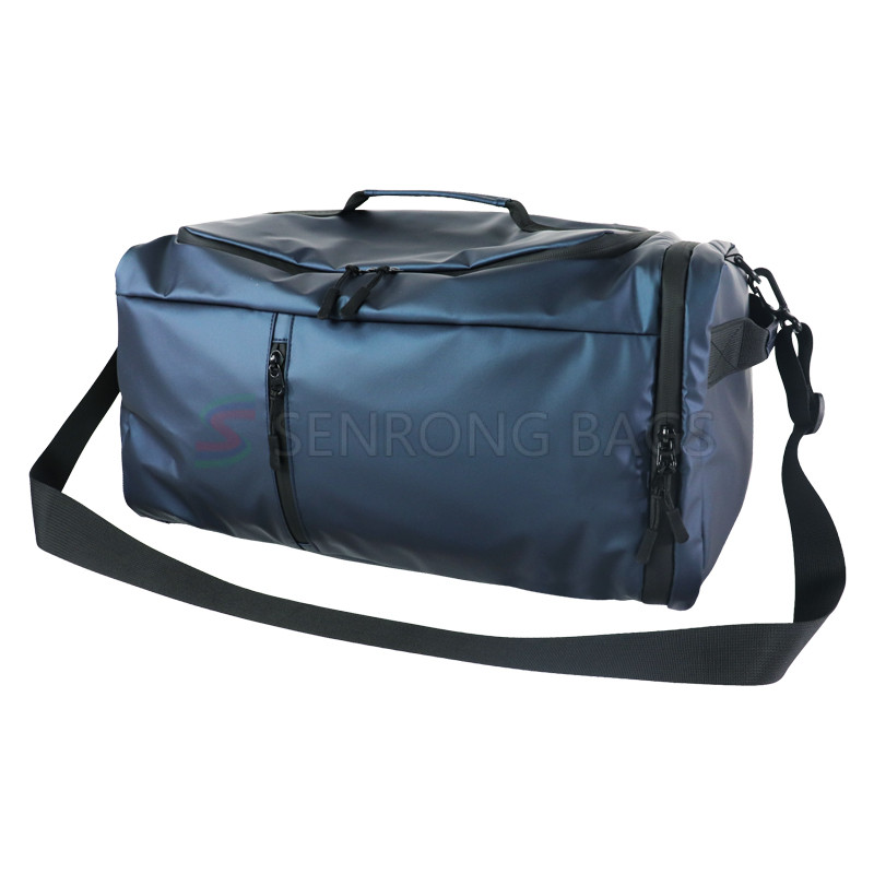 Custom Recycled Sports Racket Duffle Bag with Shoe Compartment Shoulder Strap for Tennis Pickleball Badminton Women Gym Use SLB24-001B Custom Recycled Sports Racket Duffle Bag with Shoe Compartment Shoulder Strap for Tennis Pickleball Badminton Women Gym Use SLB24-001B