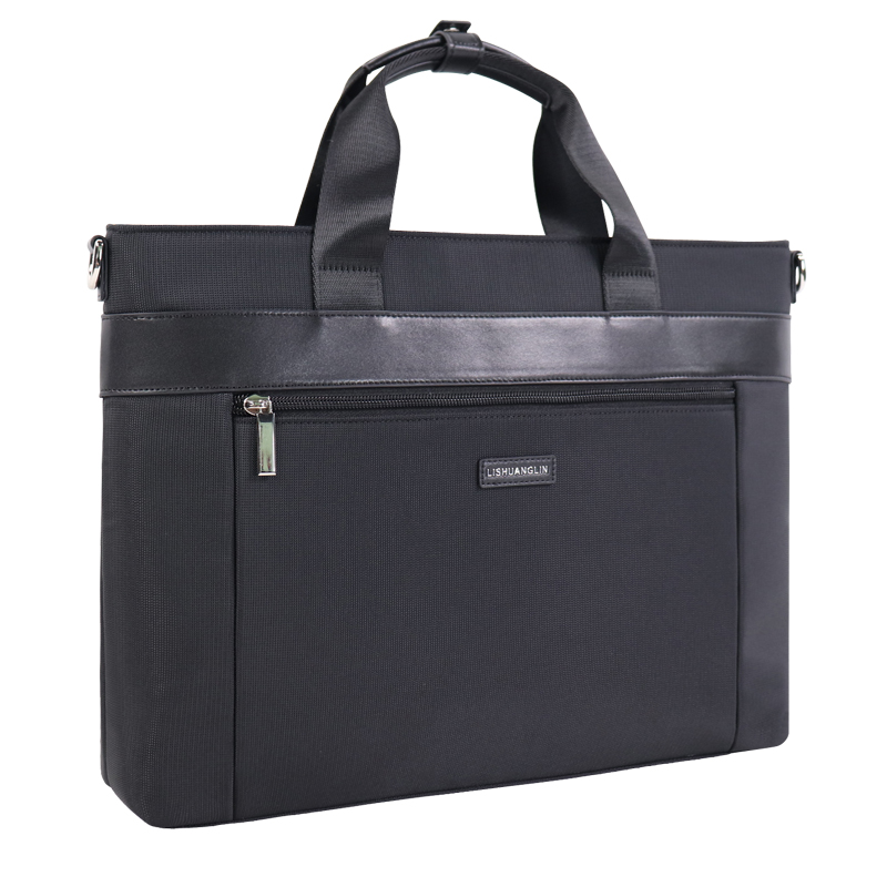 Custom OEM Laptop Tote Bag with Zipper Compartments for Office Travel product view 2