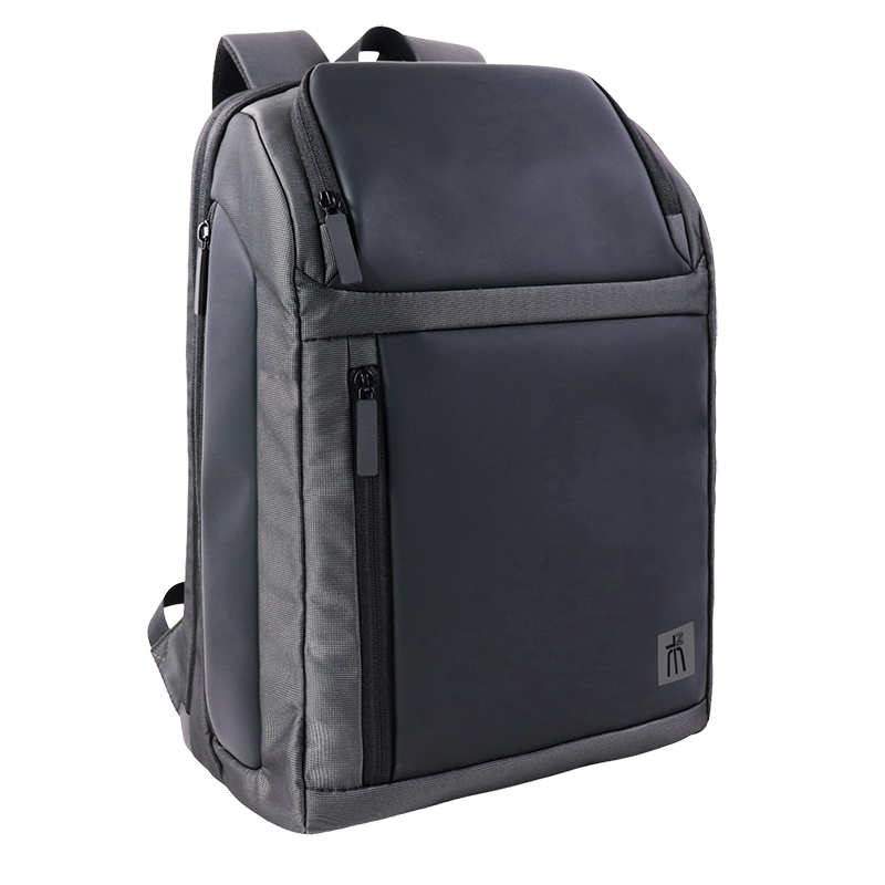 Custom OEM Modern Laptop Backpack with Front Zip Pockets product view 2