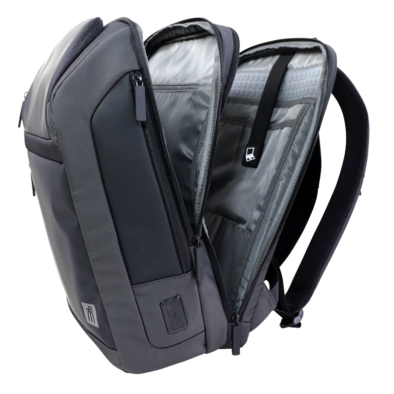 Custom OEM Modern Laptop Backpack with Front Zip Pockets product view 5