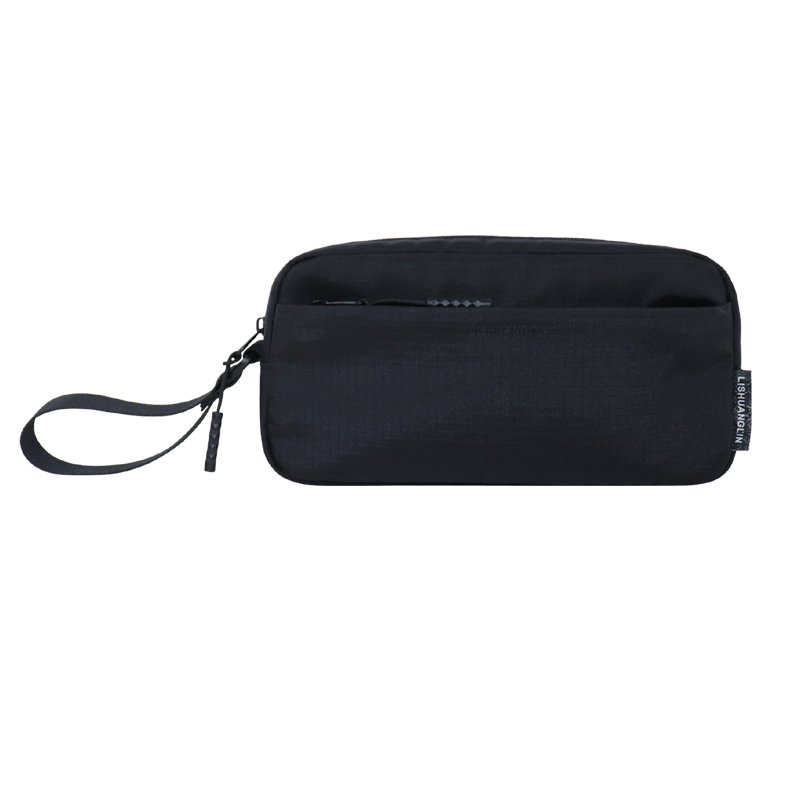 Custom OEM Compact Wristlet Organizer Pouch with Front Zipper Pocket SLB26-013