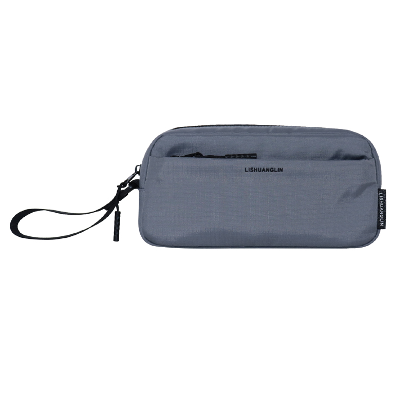 Custom OEM Compact Wristlet Organizer Pouch with Front Zipper Pocket SLB26-013 product view 5