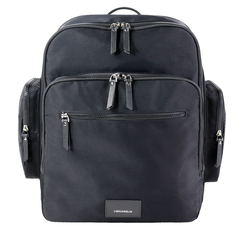 Custom OEM Blue Multi-Pocket Laptop Backpack with Side Storage SLB26-014 product view 5