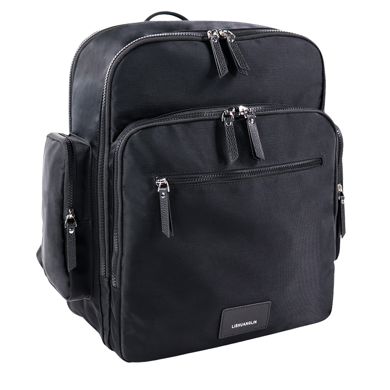 Custom OEM Blue Multi-Pocket Laptop Backpack with Side Storage SLB26-014 product view 6