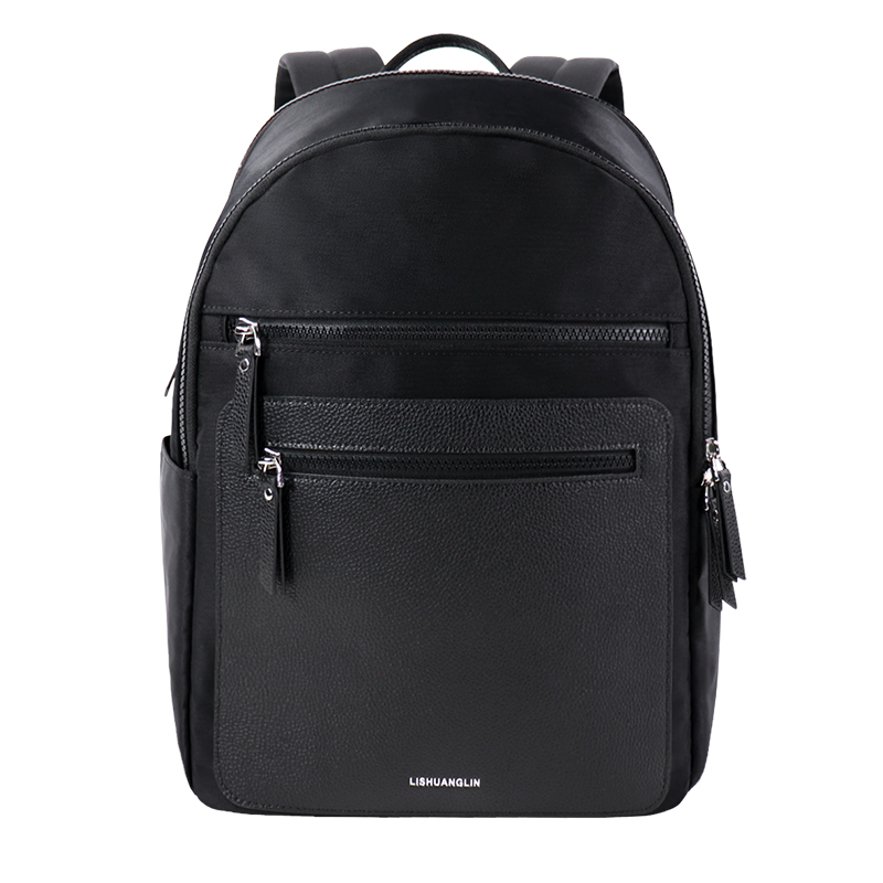 Custom OEM Blue Commuter Laptop Backpack with Dual Front Zipper Pockets SLB26-015 product view 5
