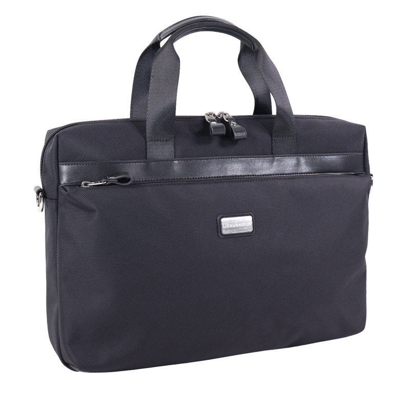 Custom OEM Blue Laptop Briefcase Tote with Front Zipper Organizer SLB26-022 product view 6