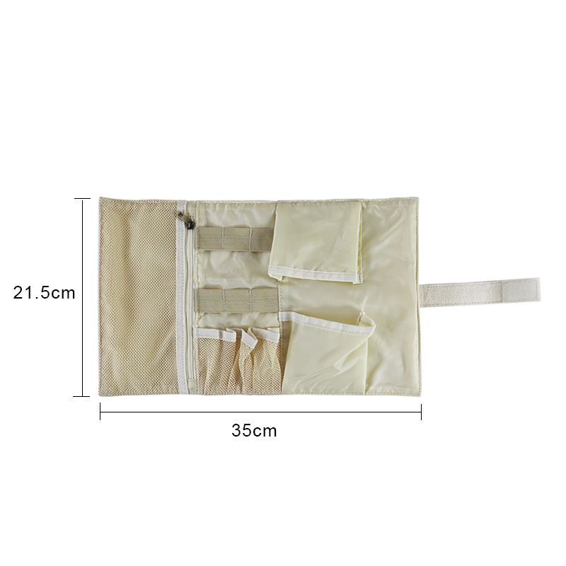 Custom OEM Roll-Up Canvas Pencil Case with Snap Closure for Stationery SRD19-014 product view 6
