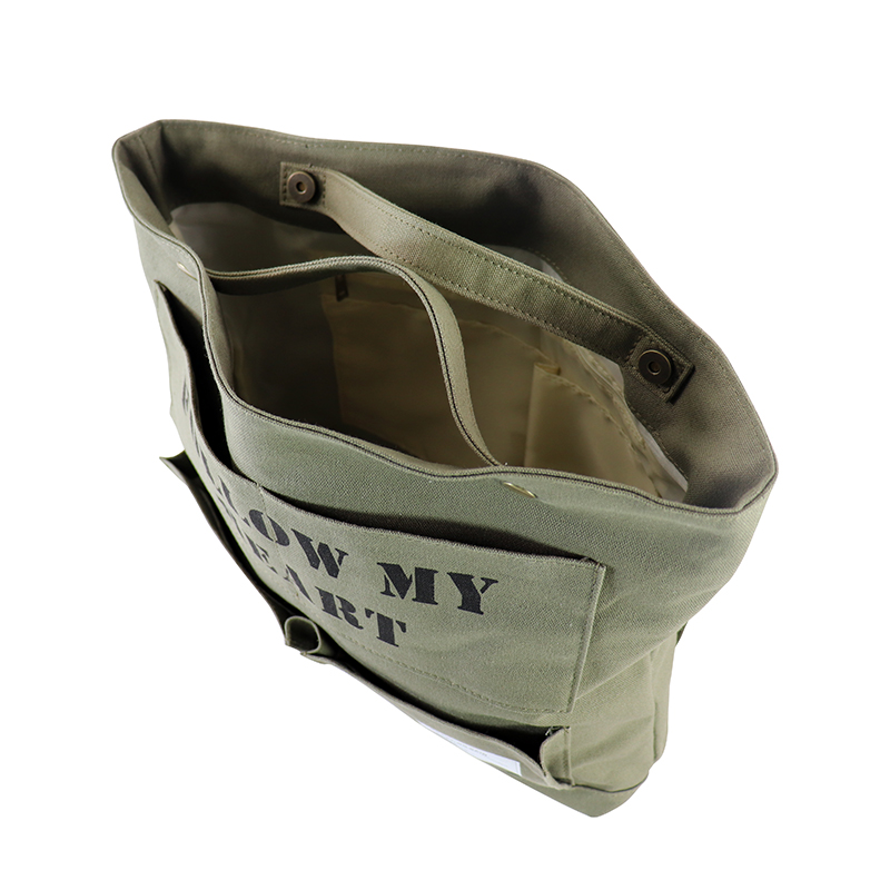 Custom OEM Canvas Utility Organizer Bag with Open Front Pockets SRD19-016 product view 4
