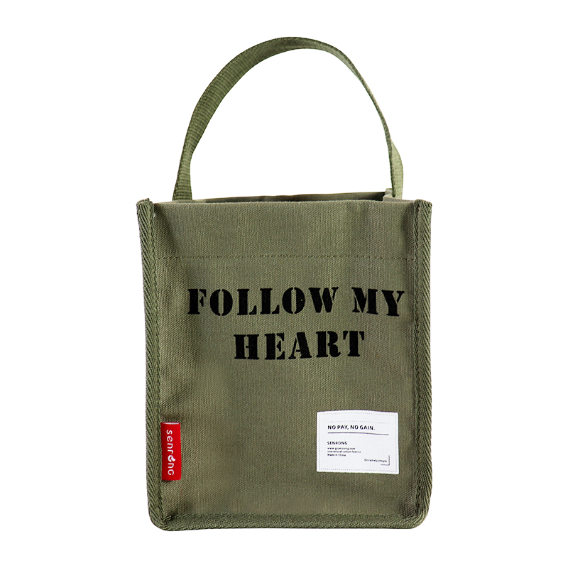 Custom OEM Mini Canvas Tote Bag with Short Handles for Retail Programs SRD19-018