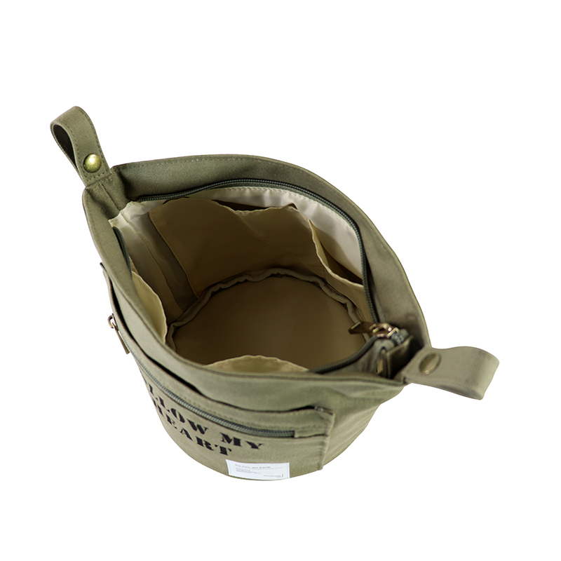 Custom OEM Canvas Hanging Organizer Pouch with Front Zipper Pocket SRD19-021 product view 4