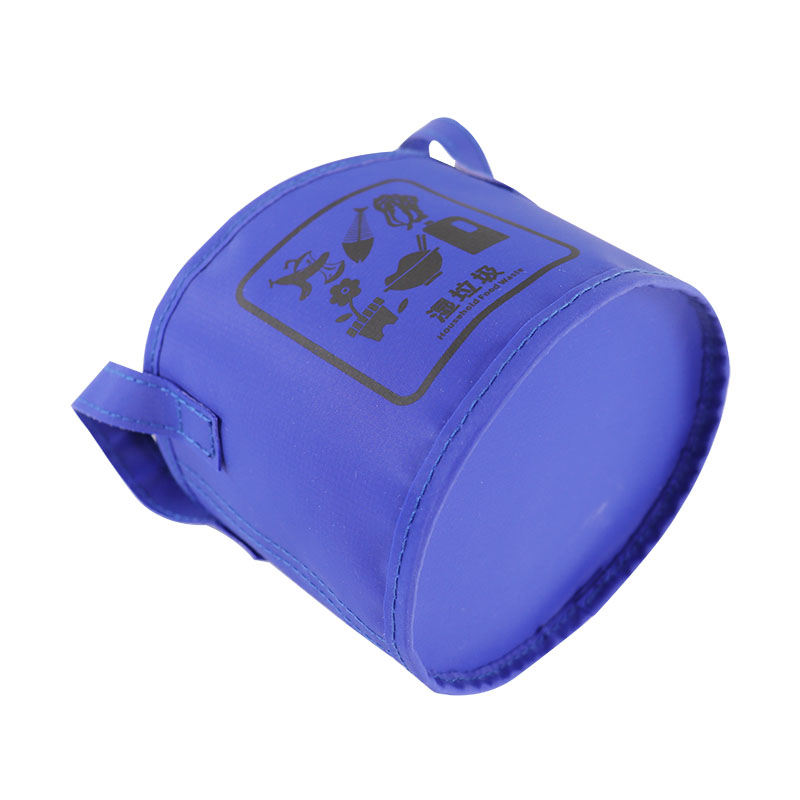 Custom OEM Canvas Recycling Bucket Bag with Short Handles and Graphic Print SRF19-003 product view 6