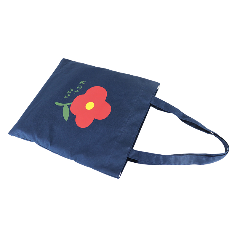 Custom OEM Printed Canvas Flower Tote Bag with Long Handles SRF19-031 product view 6