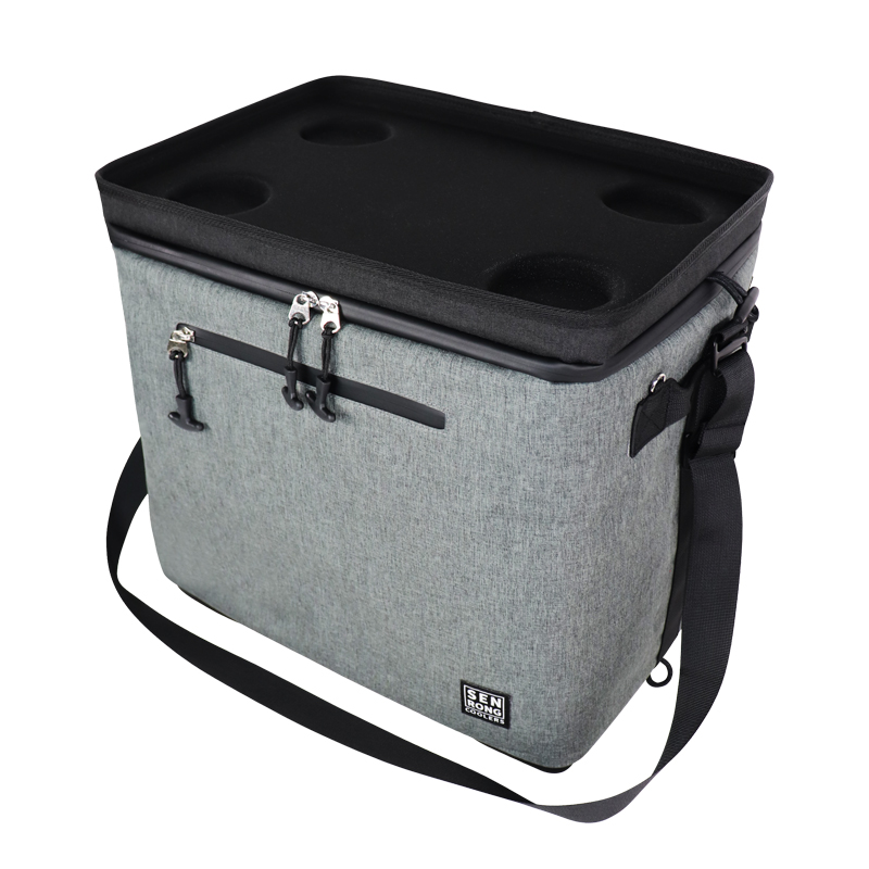 Custom EVA Hard-Top Cooler Bag with Fold-Flat Storage product detail view 5