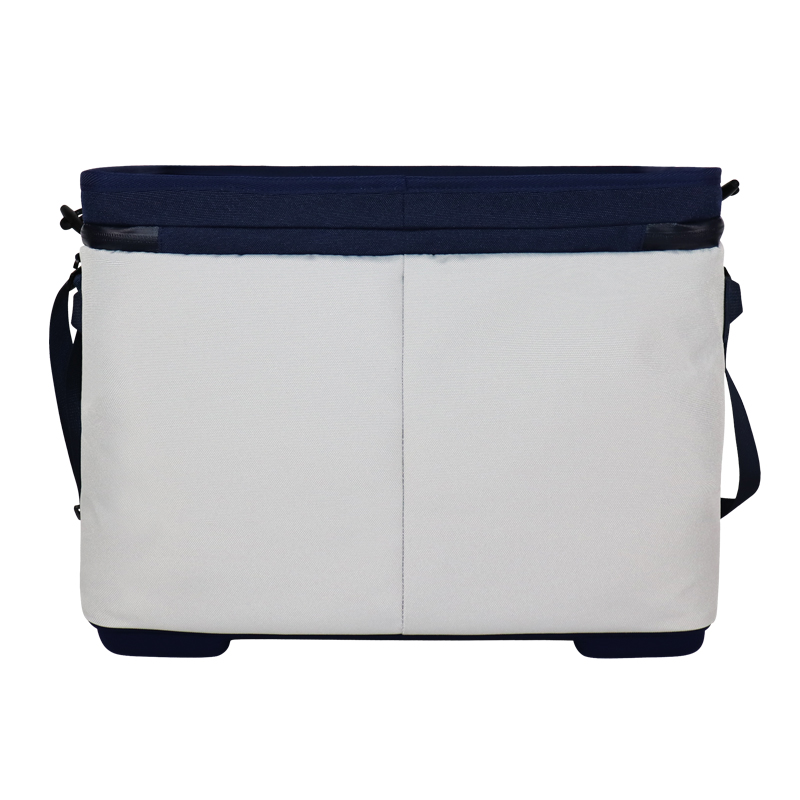 Custom White and Navy EVA Hard-Top Insulated Cooler Bag product detail view 4
