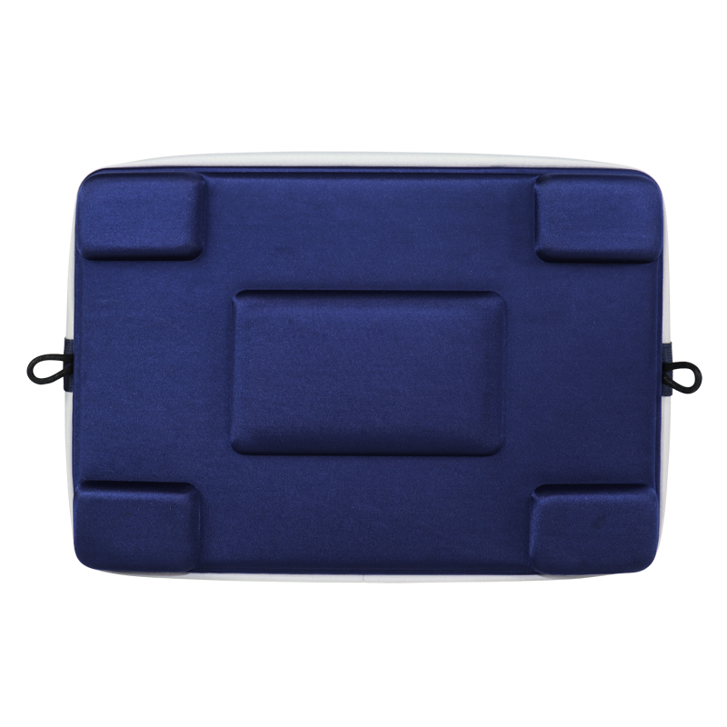 Custom White and Navy EVA Hard-Top Insulated Cooler Bag product detail view 6