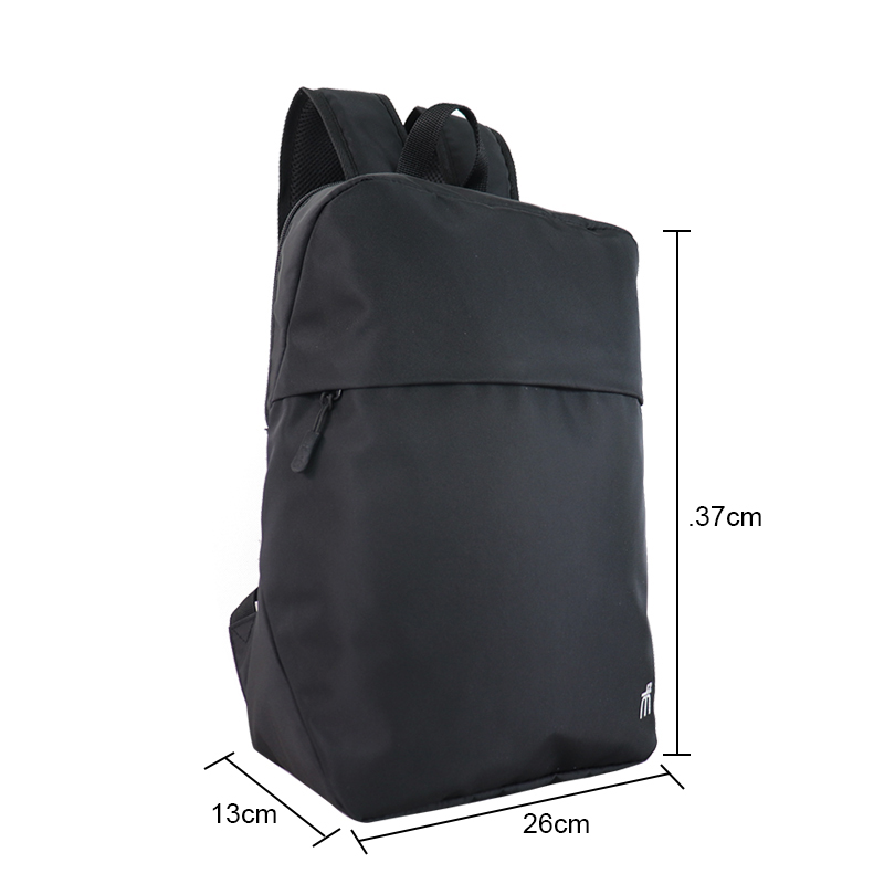 Custom OEM Black Minimalist Laptop Backpack with Wide Opening product view 3
