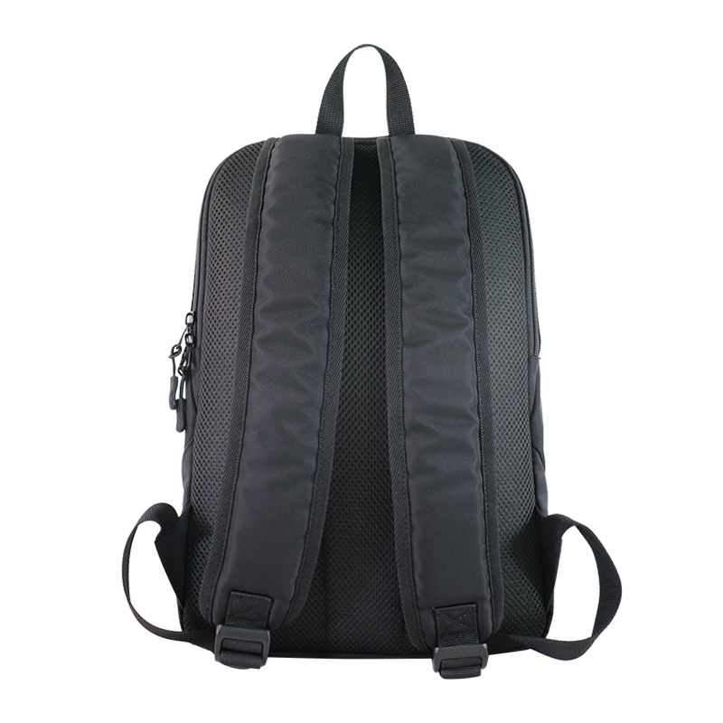 Custom OEM Black Minimalist Laptop Backpack with Wide Opening product view 4