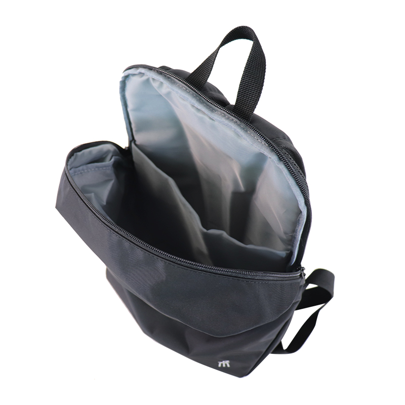 Custom OEM Black Minimalist Laptop Backpack with Wide Opening product view 6