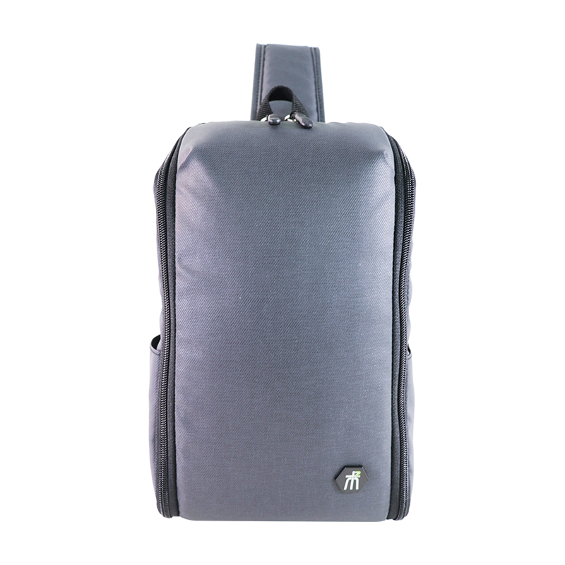 Custom OEM Grey Slim Laptop Backpack with Angled Front Zipper SLB20-004