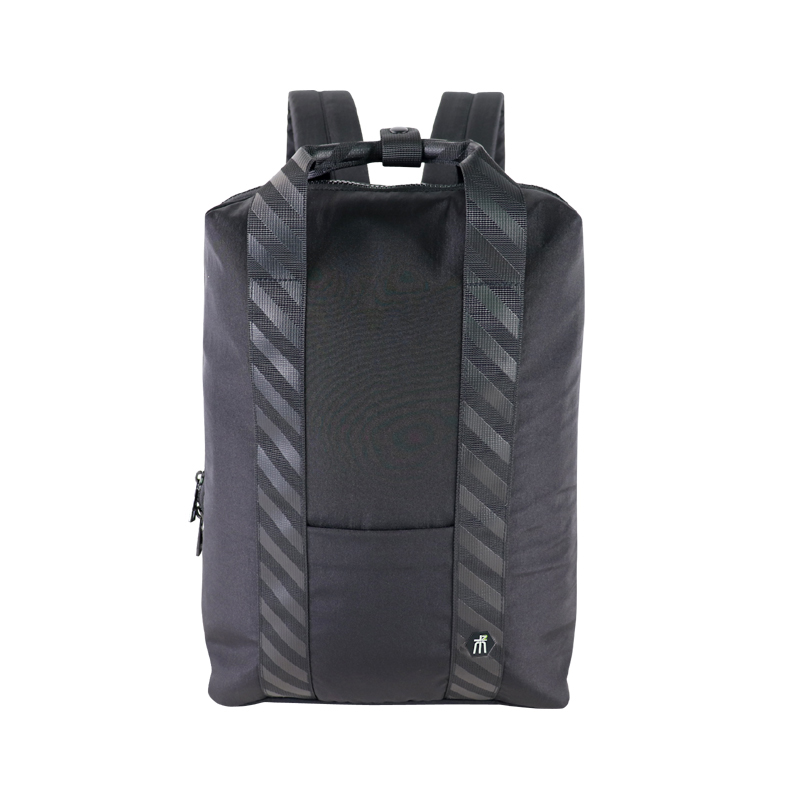 Custom OEM Black Backpack with Reflective Shoulder Straps SLB20-010