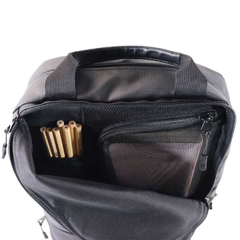 Custom OEM Grey Padded Laptop Backpack with Dual-Zone Front Pocket product view 6
