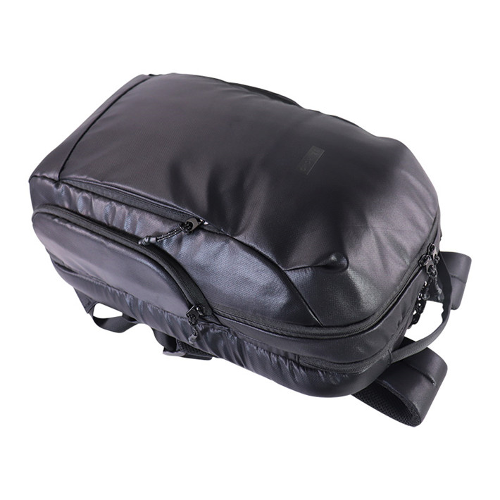 Custom OEM Black Water-Resistant Business Laptop Backpack with Side Compartments SRB19-001 product view 5