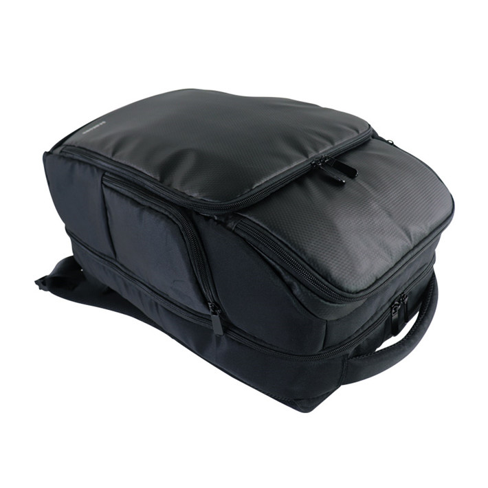Custom OEM Black Multi-Compartment Laptop Backpack for Business Travel SRB19-003 product view 4