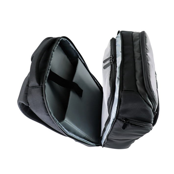 Custom OEM Black Multi-Compartment Laptop Backpack for Business Travel SRB19-003 product view 5