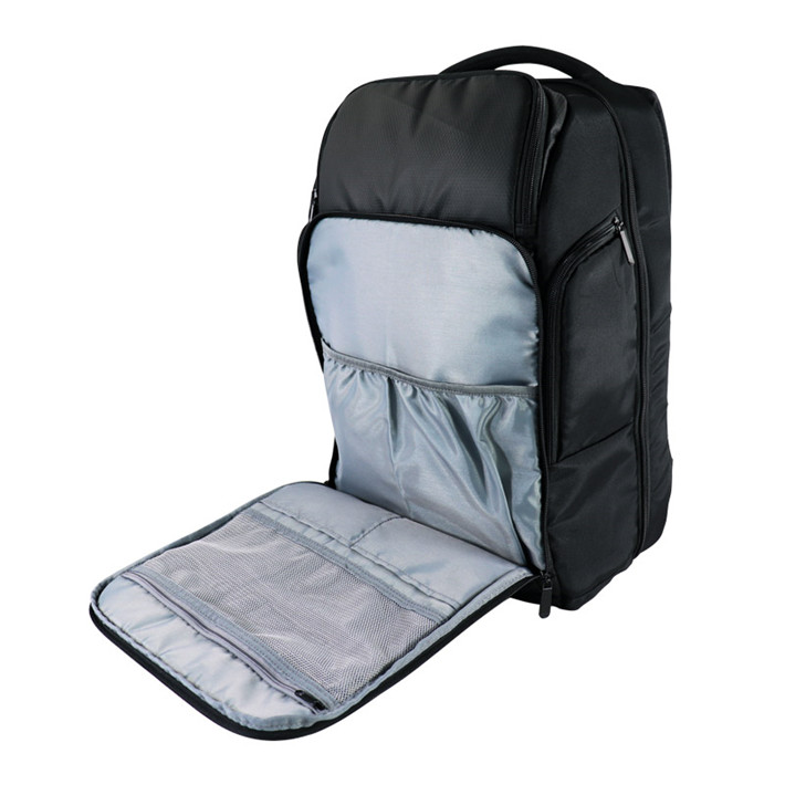 Custom OEM Black Multi-Compartment Laptop Backpack for Business Travel SRB19-003 product view 6