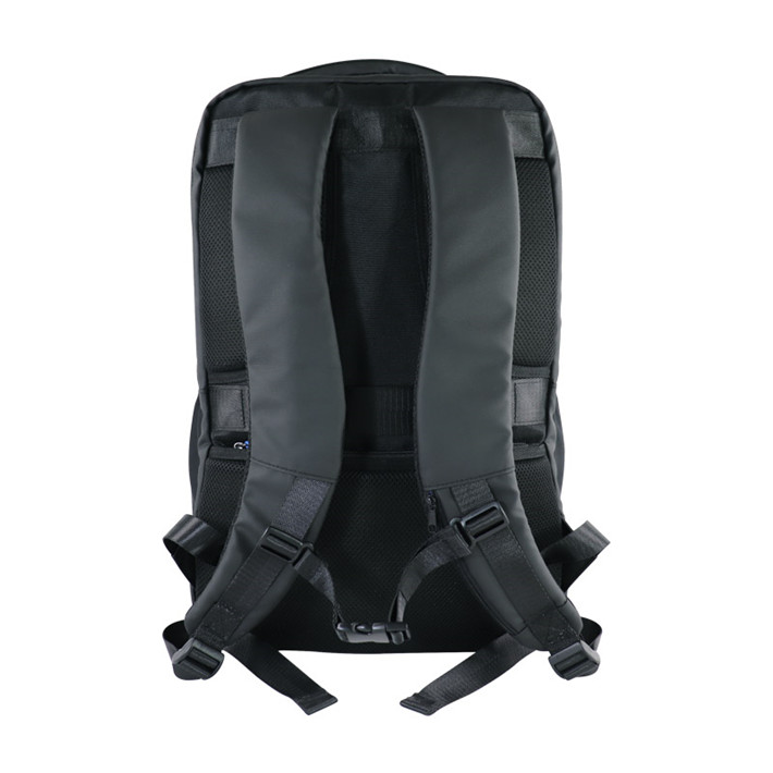 Custom OEM Black Technical Laptop Backpack with Reflective Detail SRB19-008 product view 3
