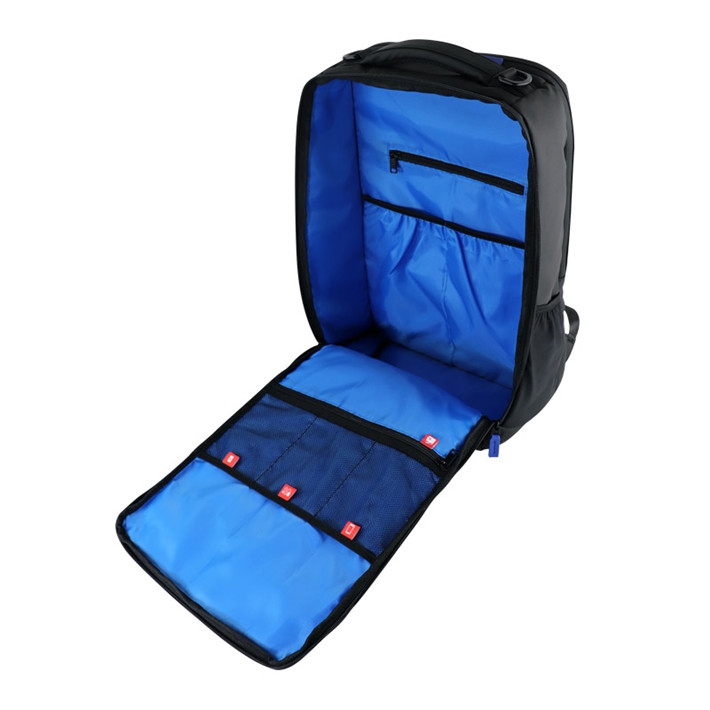 Custom OEM Black Technical Laptop Backpack with Reflective Detail SRB19-008 product view 5