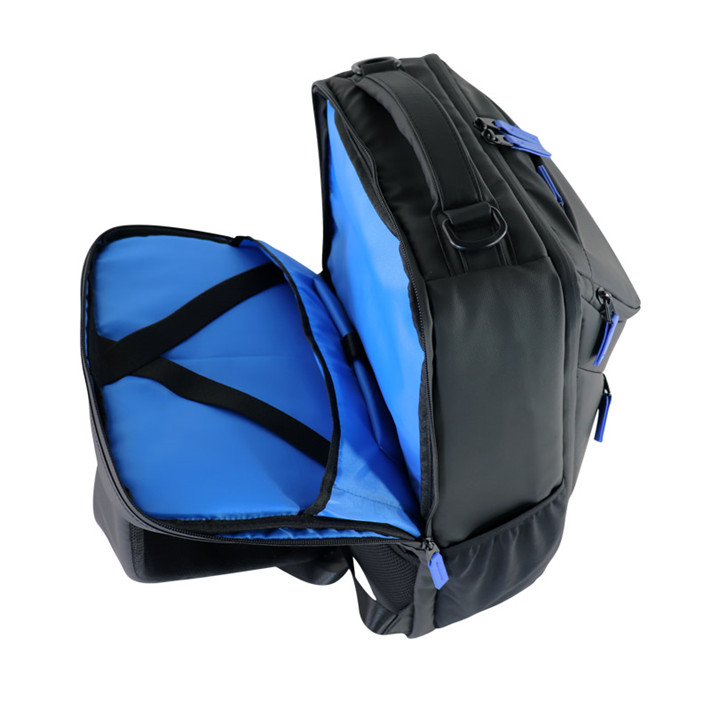 Custom OEM Black Technical Laptop Backpack with Reflective Detail SRB19-008 product view 6
