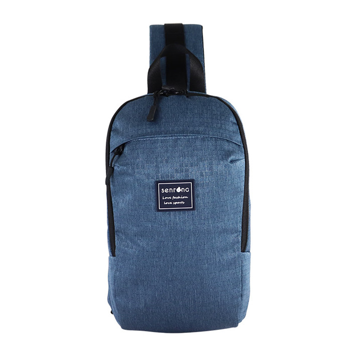 Custom OEM Blue Compact Daypack with Front Organizer Pocket SRB19-014