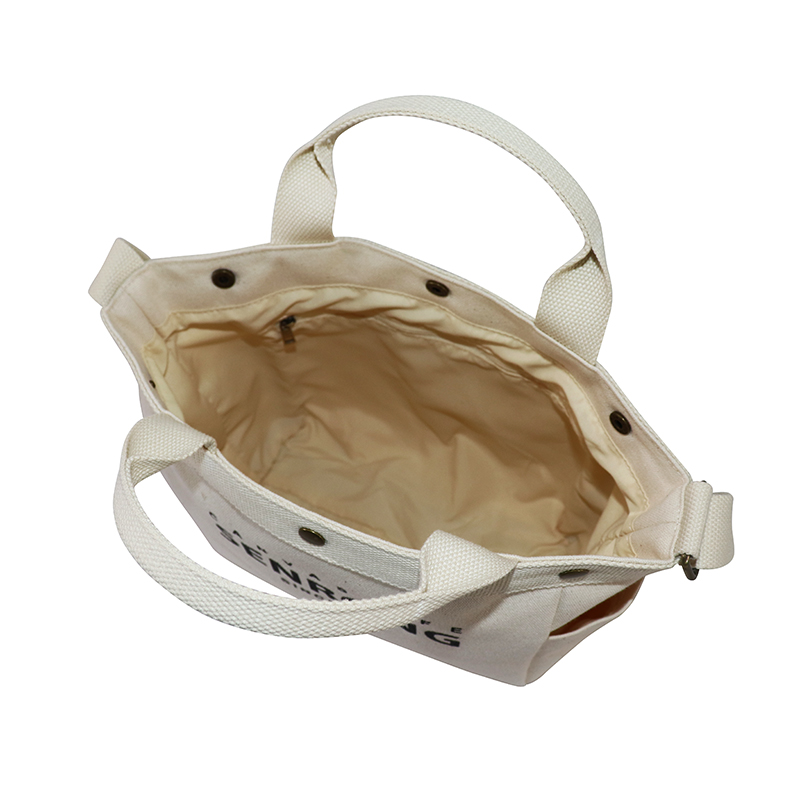 Custom OEM Canvas Tote with Side Pockets and Long Handles SRF19-014 product view 5