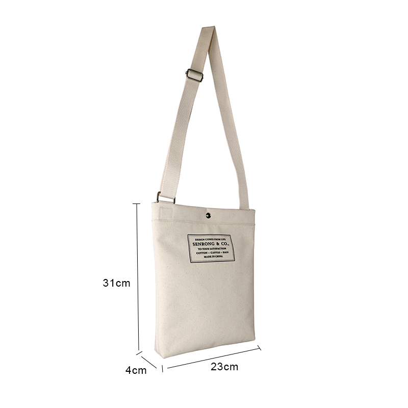 Custom OEM Canvas Crossbody Shoulder Bag with Adjustable Strap SRF19-022 product view 2