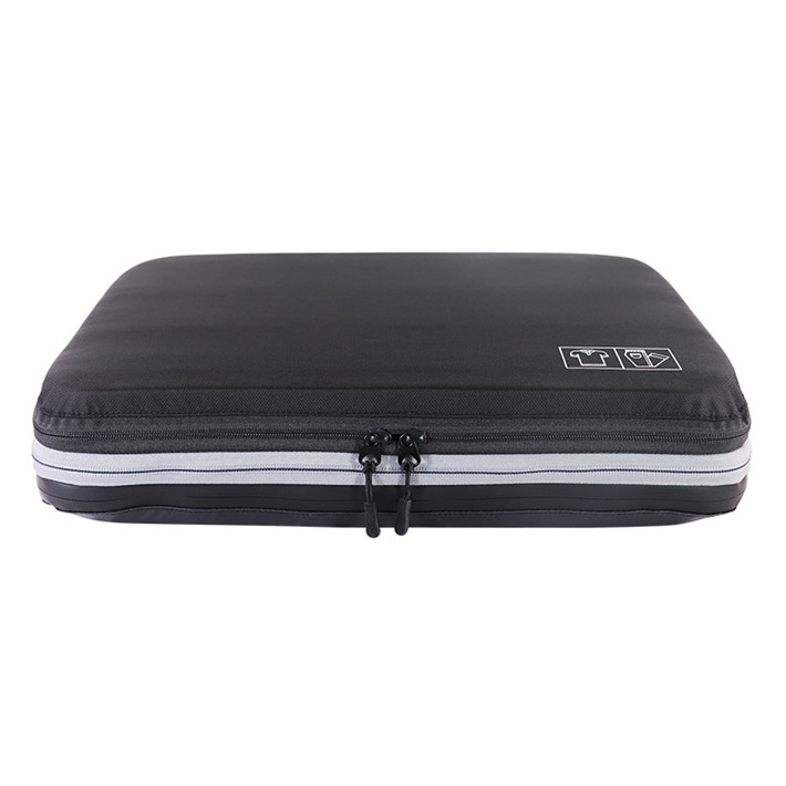 Custom OEM Black Double-Zip Foldable Travel Organizer Case SRT19-017