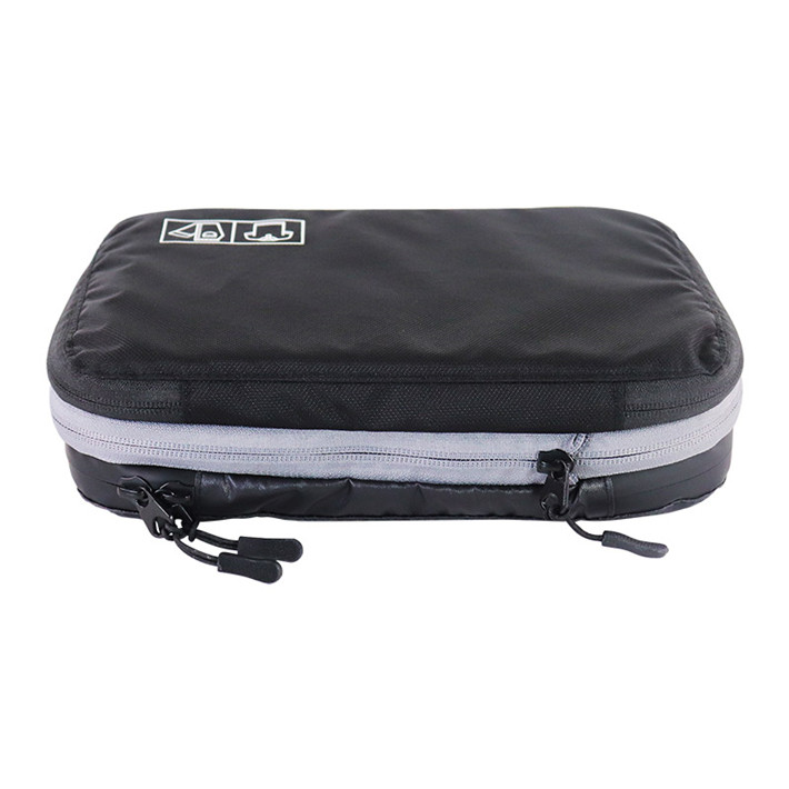 Custom OEM Black Slim Foldable Travel Storage Case with Dual Zippers product view 3