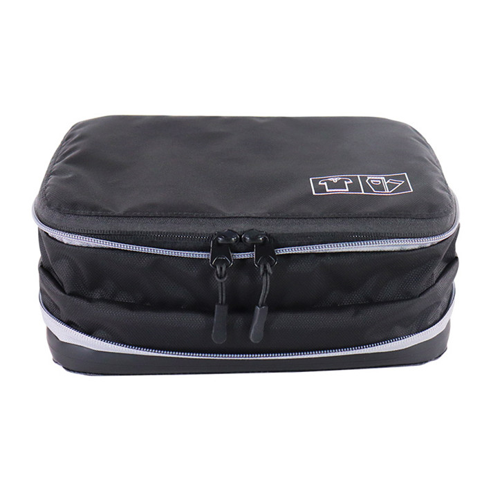 Custom OEM Black Slim Foldable Travel Storage Case with Dual Zippers product view 4