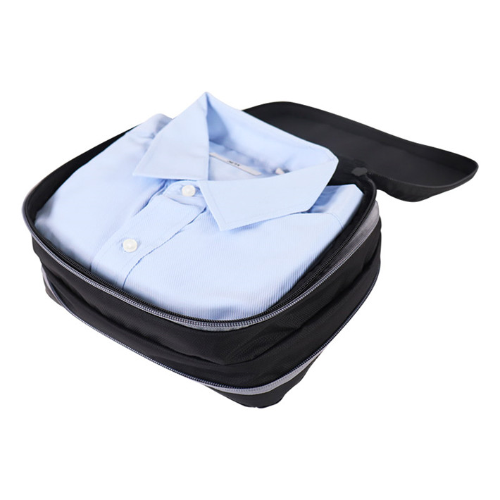 Custom OEM Black Slim Foldable Travel Storage Case with Dual Zippers product view 6