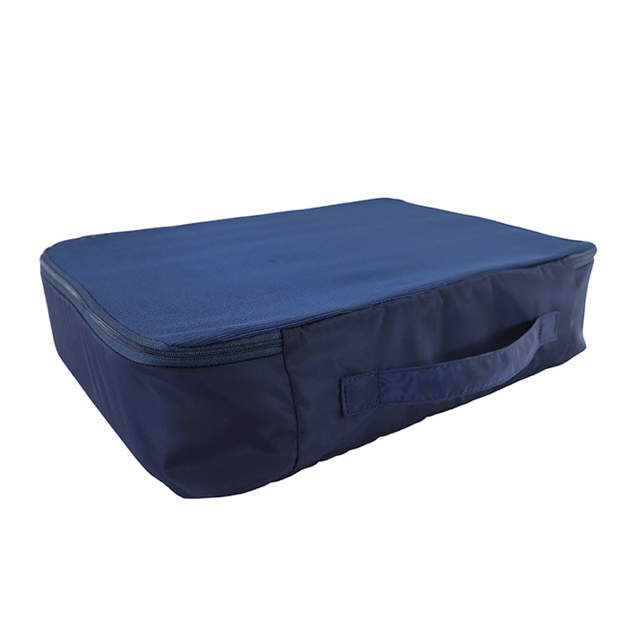 Custom OEM Navy Clothing Travel Organizer with Printed Front Panel product view 3