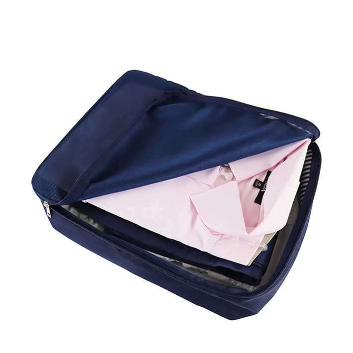 Custom OEM Navy Large Travel Packing Organizer with Double Zipper product view 5