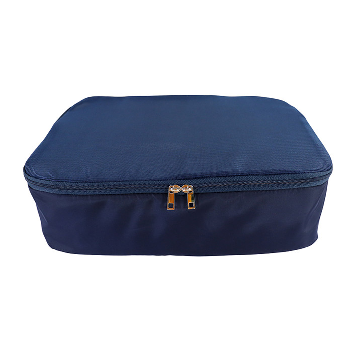Custom OEM Navy Foldable Clothing Storage Organizer for Travel SRT19-042