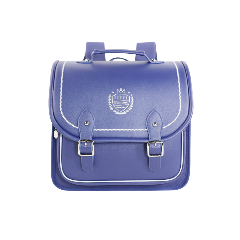 Custom OEM Blue School Backpack with Front Snap Pocket SRW21-015