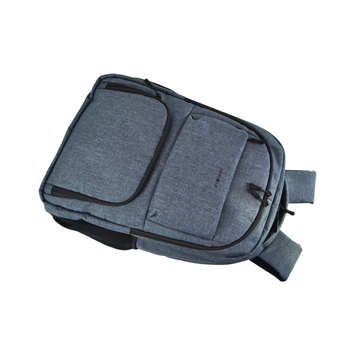 Custom OEM Grey Multi-Compartment Backpack with Large Front Organizer Pocket product view 4