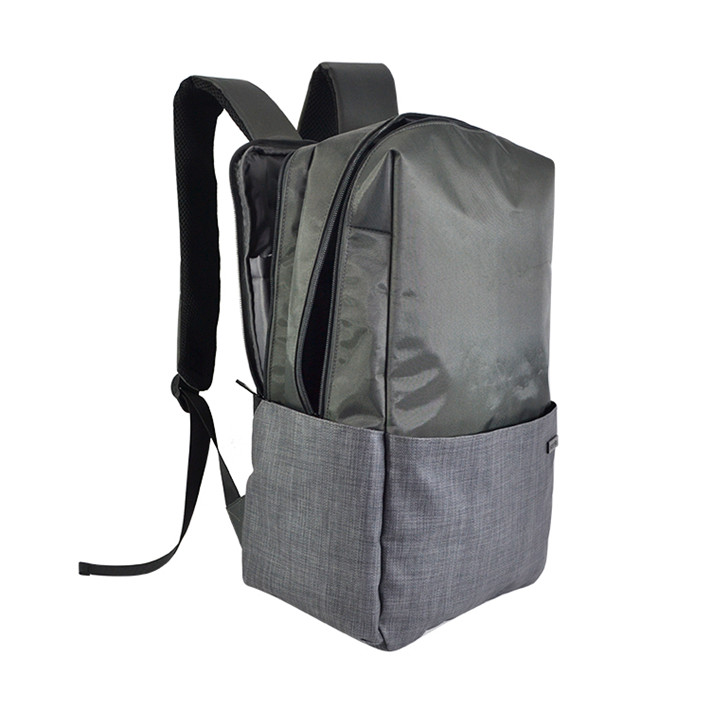 Custom OEM Black Business Backpack with Oversized Side Pockets product view 6
