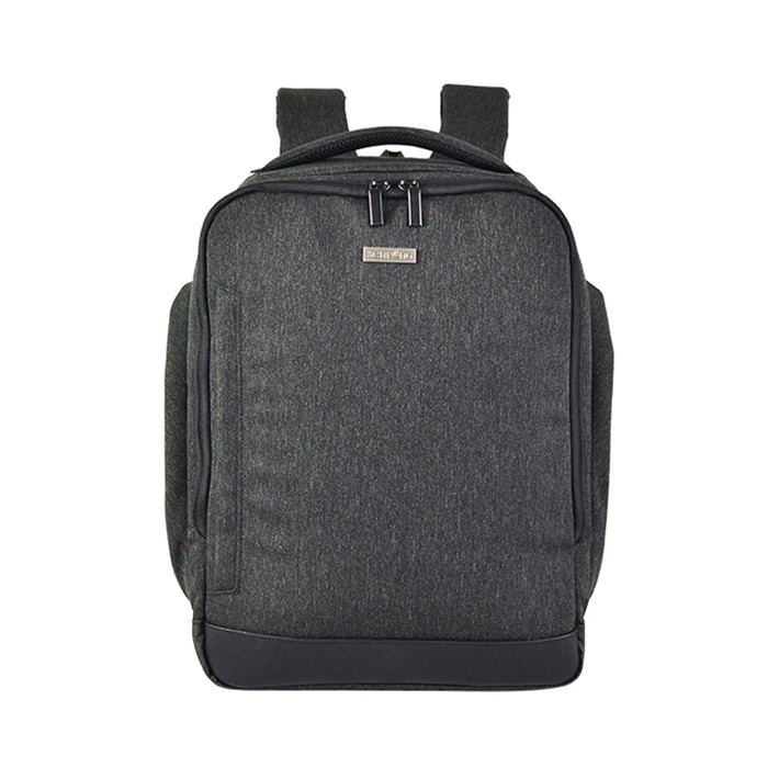 Custom OEM Grey Slim Laptop Backpack with Dual-Zip Opening SYN17-063