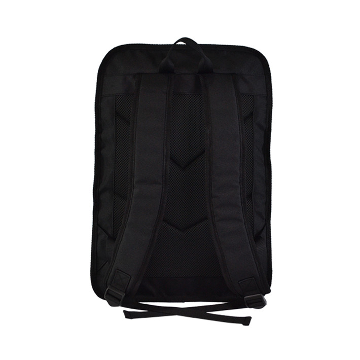 Custom OEM Black and White Color-Block Laptop Backpack product view 3